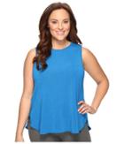 Lucy Extended Dream On Muscle Tank Top (imperial Blue) Women's Sleeveless
