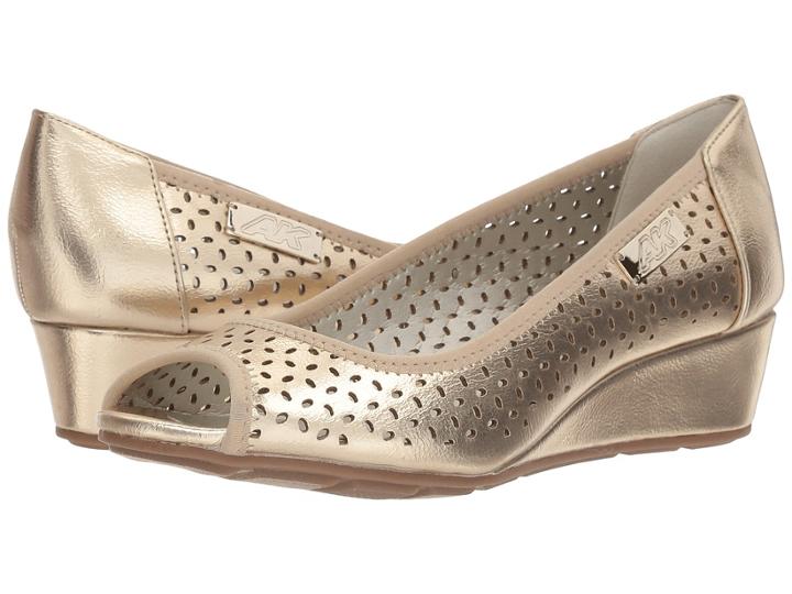 Anne Klein Cadwyn (light Gold/light Gold) Women's Wedge Shoes