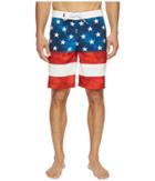 Vans Era Stretch Boardshorts 20 (american Flag) Men's Swimwear