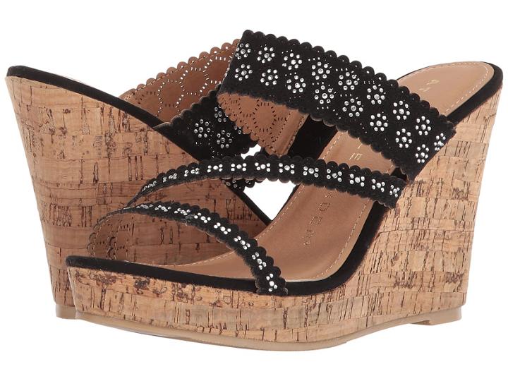 Athena Alexander Aerin (black) Women's Wedge Shoes