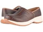 Dansko Shaina (brown Tumbled Pull Up) Women's Clog Shoes