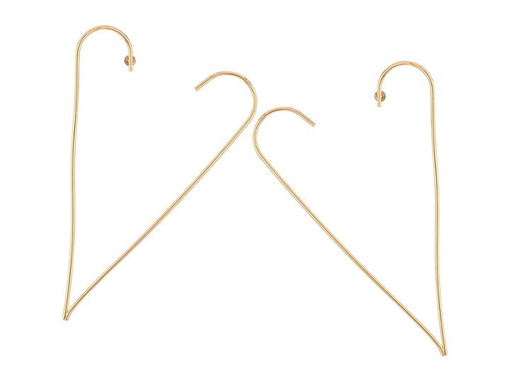 Steve Madden Open Heart Post Earrings (rose Gold) Earring