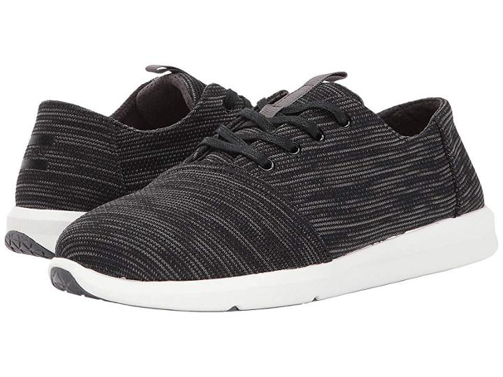 Toms Del Rey (black Multi Knit) Men's Lace Up Casual Shoes