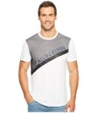 Calvin Klein Mesh Paneled Crew Neck T-shirt (white Wash) Men's T Shirt