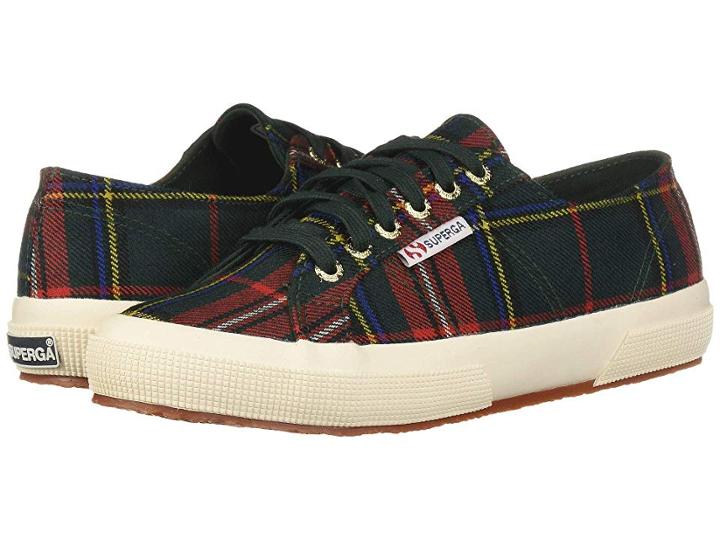 Superga 2750 Tartan W (plaid) Women's Lace Up Casual Shoes