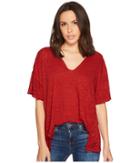 Free People Maddie Tee (red) Women's T Shirt