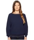 Escada Sport Nailar Long Sleeve Scoop Neck Top (navy) Women's Clothing