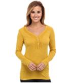 Kuhl Vega L/s Henley (topaz) Women's Long Sleeve Pullover