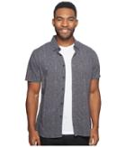 Volcom Geo Print Short Sleeve Woven Shirt (asphalt Black) Men's Short Sleeve Button Up