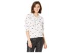Per Se Long Sleeve Button Down Shirt (black Shoe) Women's Clothing