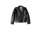 Chaser Kids Matte Vegan Leather Moto Jacket With Zippers (little Kids/big Kids) (black) Kid's Coat