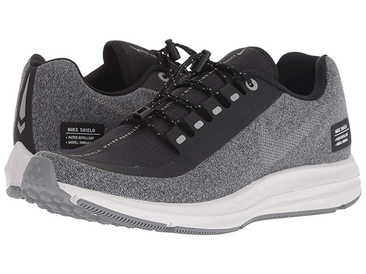 Nike Air Zoom Winflo 5 Run Shield (black/metallic Silver/cool Grey) Women's Running Shoes