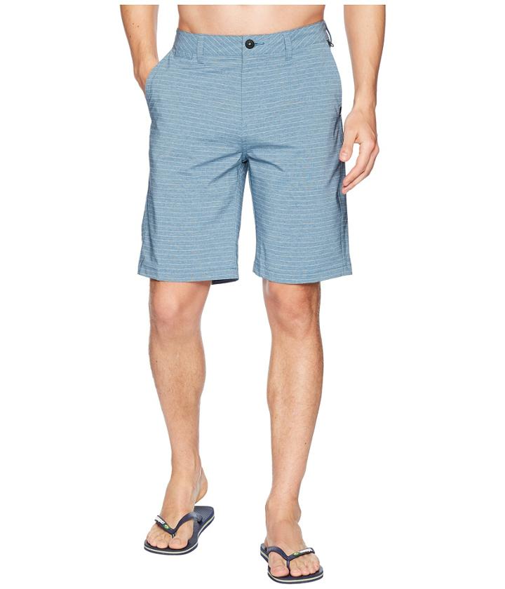 Quiksilver Union Stripe 21 Amphibian Shorts (real Teal) Men's Shorts