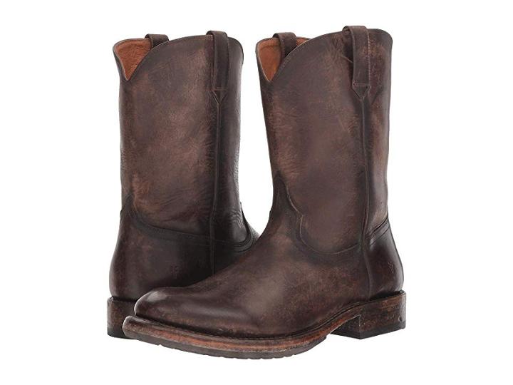 Frye Duke Roper (redwood Stonewash Pull-up) Cowboy Boots