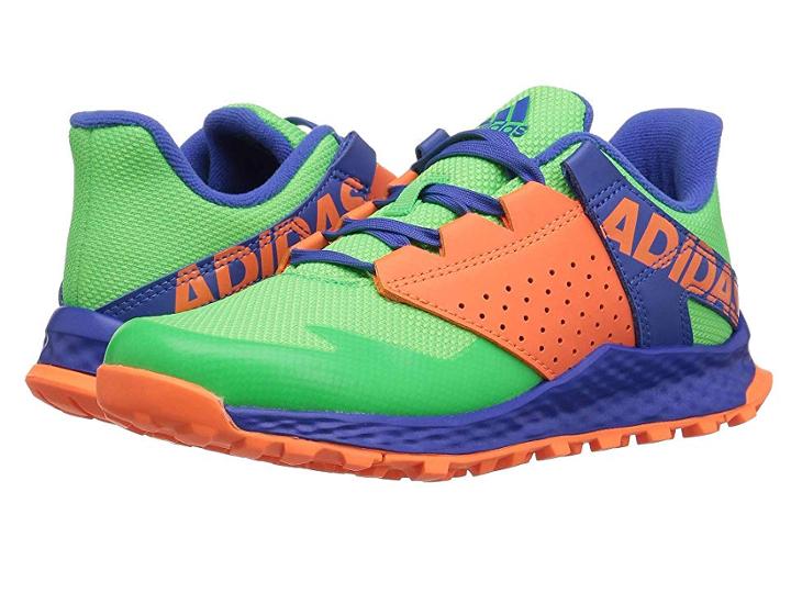Adidas Kids Vigor Bounce (little Kid/big Kid) (shock Lime/blue/orange) Boy's Shoes