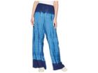 Green Dragon High Tide Gauze Stephanie Wide Leg Wrap Pants (indigo) Women's Casual Pants