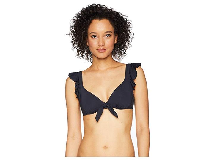 Bleu Rod Beattie Ruffle Underwire Off The Shoulder W/ Removable Cups (black) Women's Swimwear
