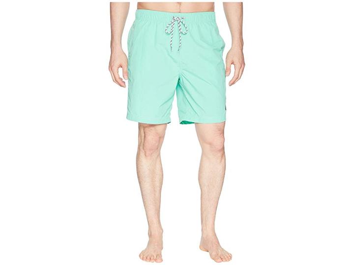 Nautica Solid Swim Trunk (mint Sprig) Men's Swimwear