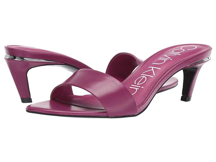 Calvin Klein Gallia (magenta Leather) Women's Shoes