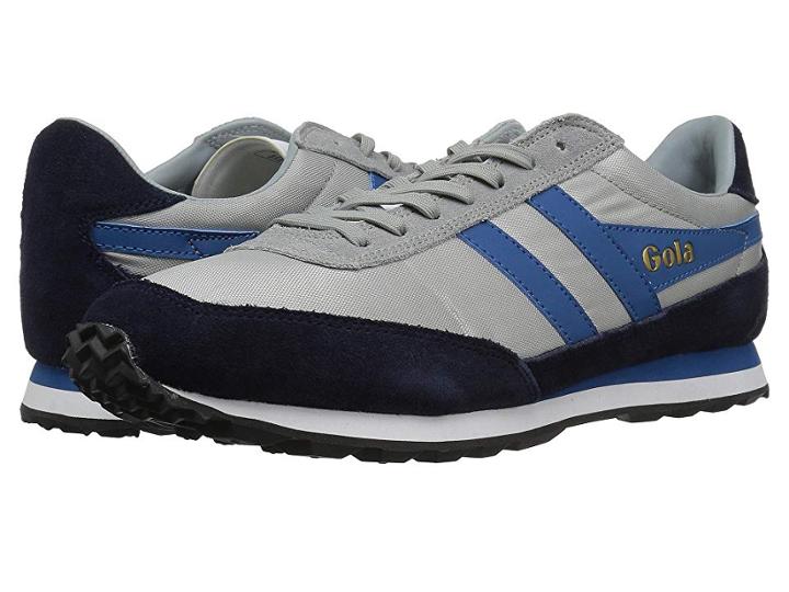 Gola Flyer (grey/navy/marine Blue) Men's Lace Up Casual Shoes