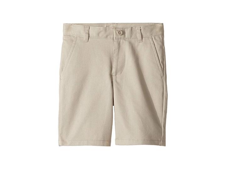 Nautica Kids Regular Flat Front Twill Shorts (little Kids/big Kids) (khaki) Boy's Shorts