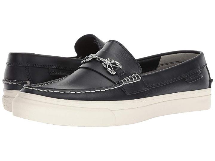 Cole Haan Pinch Weekender Luxe Penny (navy Ink Handstain/lobster Bit) Men's Shoes