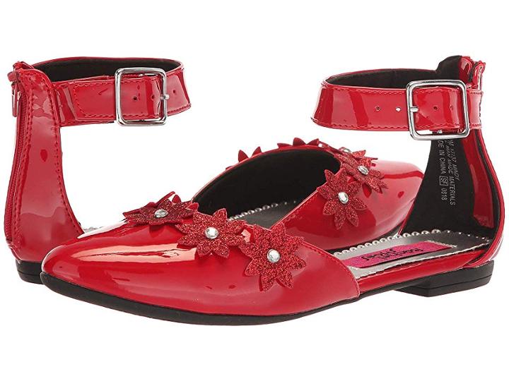 Rachel Kids Mindy (little Kid/big Kid) (red Patent) Girl's Shoes