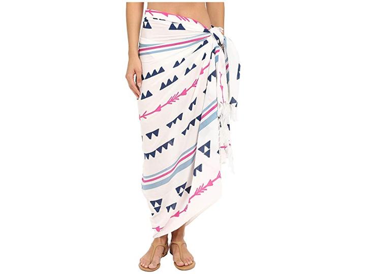 Plush Soleil Arrowhead Pareo (white/pink/blue) Scarves