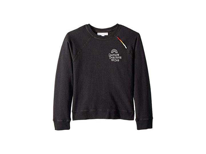 Spiritual Gangster Kids Radiate Solid Sweatshirt (toddler/little Kids/big Kids) (vintage Black) Girl's Sweatshirt