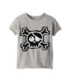 Nununu Skull Patch T-shirt (infant/toddler/little Kids) (heather Grey) Boy's T Shirt