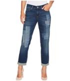 Nydj Boyfriend Jeans W/ Laser Patch And Embroidery In Horizon (horizon) Women's Jeans