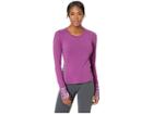 Marmot Lightweight Lana Long Sleeve Crew (grape Textured Ikat) Women's Long Sleeve Pullover