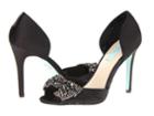 Blue By Betsey Johnson Gown (black Satin) High Heels