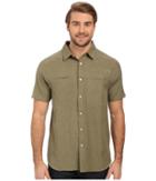 The North Face Short Sleeve Traverse Shirt (mountain Moss Heather (prior Season)) Men's Clothing