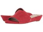 Sam Edelman Liliana (red Kid Suede Leather) Women's Slide Shoes