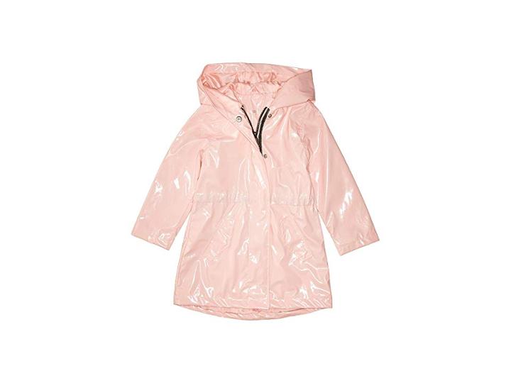 Urban Republic Kids Raincoat Patent Faux Leather Anorak Jacket (infant/toddler) (pink) Girl's Coat