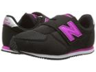 New Balance Kids Kv220v1i (infant/toddler) (black/purple) Girls Shoes