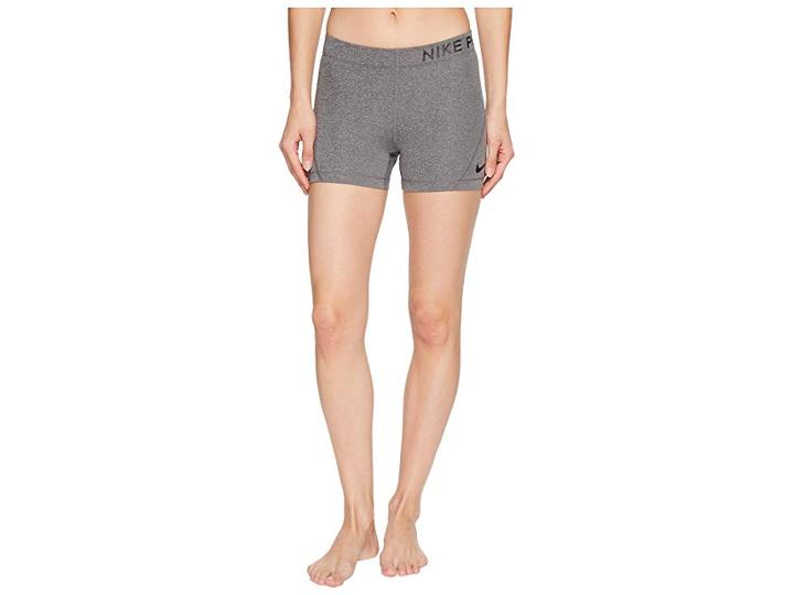 Nike Pro 3 Training Short (charcoal Heather/black) Women's Shorts
