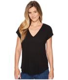 Lilla P Cut Out Back Tee (black) Women's T Shirt