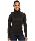 The North Face Agave 1/4 Snap (tnf Black Heather (prior Season)) Women's Coat