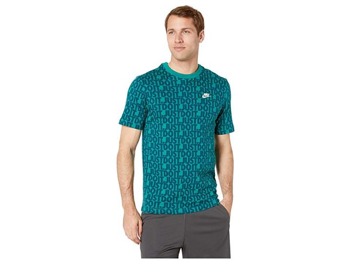 Nike Nsw Tee 2 (mystic Green/white) Men's T Shirt