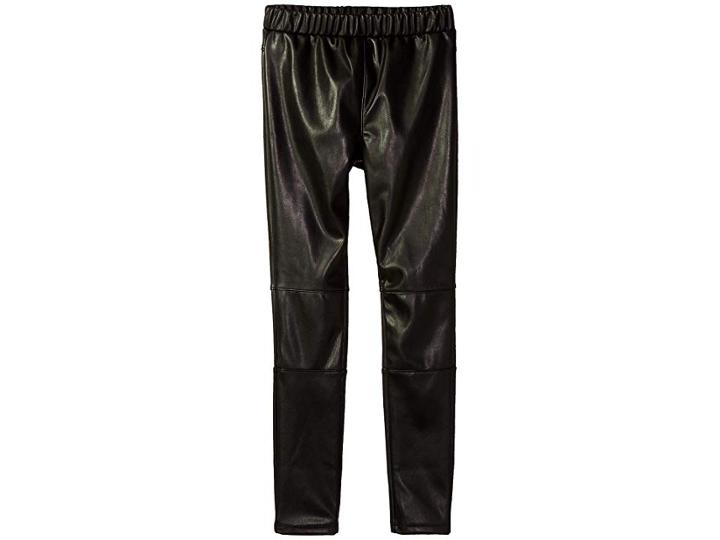 Splendid Littles Always Faux Leather Leggings (big Kids) (black) Girl's Casual Pants