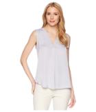Vince Camuto Sleeveless V-neck Rumple Blouse (crocus Petal) Women's Blouse