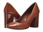 Lauren Ralph Lauren Fallon (deep Saddle Tan/deep Saddle Tan Super Soft Leather/patent) Women's Shoes