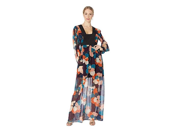 Bcbgeneration Day Back Tie Maxi Dress (multi) Women's Dress
