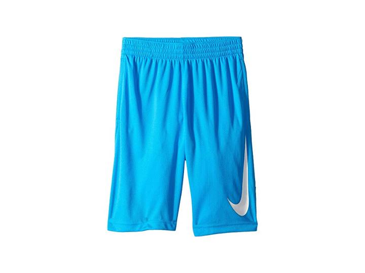 Nike Kids Dry Basketball Short (little Kids/big Kids) (blue Hero/blue Void/blue Void/white) Boy's Shorts