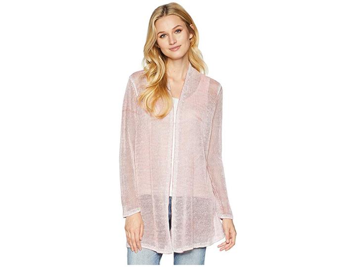 Nic+zoe Poolside Cardy (pink Clay) Women's Sweater