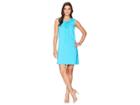 Tommy Bahama Jer-sea Sleeveless Tie Front Dress (pool Party Blue) Women's Dress