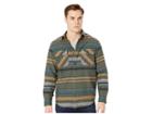 Burton Brighton Flannel (clover Tusk Stripe) Men's Long Sleeve Button Up