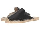 Soludos Tumbled Leather Mule (black) Women's Clog/mule Shoes